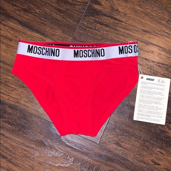 New moschino red logo brief underwear size small - Picture 3 of 8